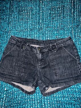 Buffalo David Bitton Dark Blue Denim Shorts Size 28
